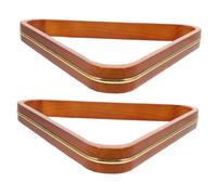 BESTonZON Soportes Triangulares Bolas de Billar Madera Estante Durable 2 Piezas Accesorios para Mesa de Billar Compatible