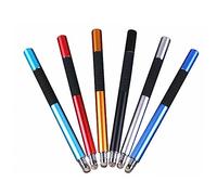 BESTonZON Stylus Capacitivo para Pantallas Táctiles Lápiz Táctil De Disco y Punta De Fibra para Tablets y Móviles Diseño Elegante Rojo Compatible Dispositivos Táctiles