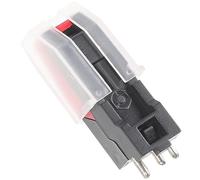 BESTonZON Stylus Para Tocadiscos De Aluminio Aguja De Reemplazo Para Reproductor Vinilos Compatible Con Tocadiscos y Fonógrafo Instalación Sin Herramientas Aguja Magnética Para Vinilo