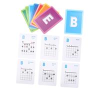 BESTonZON Tabla De Acordes De Guitarra Eléctrica y Acústica De 49 Piezas, Póster Educativo De Pared Papel Recubierto Duradero Para Práctica y Aprendizaje De Principiantes y Músicos