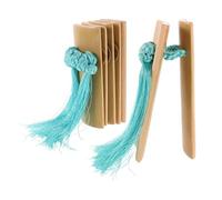 BESTonZON Tabla de Bambú Allegro de Castañuelas Chinas Kuaiban con Borla para Adultos Instrumentos de Percusión Manual Matracas Bloques de Percusión Funciones Actuaciones Musicales