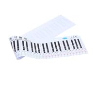 BESTonZON Tabla De Práctica Para Piano De 88 Teclas Tamaño Real, Guía De Práctica Pentagrama y Notación Numérica, Material Pvc Negro y Blanco Para Principiantes y Estudiantes
