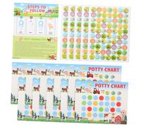 BESTonZON Tablas De Entrenamiento Para Ir Al Baño Con Pegatinas Reutilizables Para Niño Niña y Niñas Motivación Para Dejar El Pañal y Establecer Rutinas Diarias De Orinal Casa