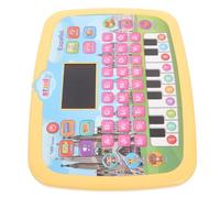BESTonZON Tableta Electrónica De Aprendizaje De Español para Niños Pequeños, Educativa Bilingüe, Pantalla Led Interactiva, Multifuncional, para Aprendizaje Preescolar y ABC, Color Amarillo,