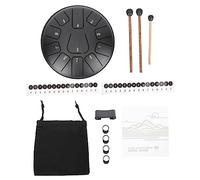 BESTonZON Tambor De Lengüetas De Acero Portátil Instrumento De Percusión Para Yoga Música y Mas 6 Pulgadas