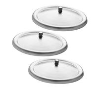 BESTonZON Tapa De Taza Aislante Redonda De Acero Inoxidable (12.3 Cm) 3 Piezas Adecuado para La Frescura De Bebidas Diseño Portátil y Elegante Tapa Orificio para Beber para Tazas y Vasos De Agua