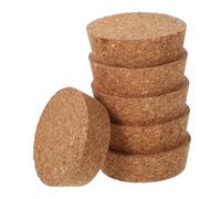 BESTonZON Tapas de Corcho para Jarrones Hidropónicos y Frascos Terrarios, Set de 6 Unidades 64,5x20x58 Mm, Corcho Natural Reutilizable para Macetas de Plantas Pequeñas en Decoración