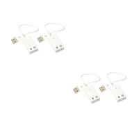 BESTonZON Tarjeta De Sonido USB 4 Piezas Tarjeta De Sonido De Computadora 71 Tarjeta De Sonido Práctica Tarjeta De Sonido para Computadora Tarjeta De Sonido Externa para Computadora