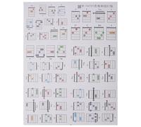 BESTonZON Tarjetas de Acordes de Guitarra para Principiantes 57 Hojas de Tabla Portátil Caja Organizadora Guía de Acordes Fácil de Usar para Práctica Clases y Aprendizaje Musical