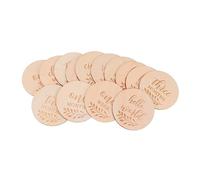 BESTonZON Tarjetas de Anuncio de Nacimiento de Un Bebé Accesorios Fotográficos de Madera para El Mes del Bebé para Nuevos Padres