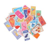 BESTonZON Tarjetas Educativas de Aprendizaje para Flashcards Resistentes con Números Alfabeto y Diseño Seguro con Esquinas Redondeadas para Preescolar