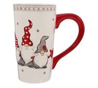 BESTonZON Taza navideña de cerámica Pintada a Mano, diseño de