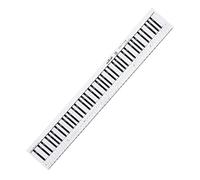 BESTonZON Tecla De Piano Hoja De Práctica Estándar Teclado De Piano De Papel Teclado De Piano Guía De Papel Teclado De Piano Gráfico Teclado De Piano De Papel De Enseñanza Teclado De Piano