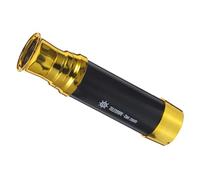 BESTonZON Telescopio Monocular para Niños Pequeño Negro Borde Dorado, Juguete Portátil para Fiesta Pirata, Plástico Resistente para Exploración Educativa Infantil,