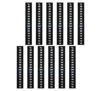 BESTonZON Tiras Adhesivas LCD para Termómetro de Acuario y Terrario 12 Piezas Medición Precisa de Temperatura Cambio de Color Pegatina para Monitoreo Ambiental en Peceras y Fermentación