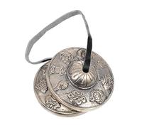 BESTonZON Tocar La Campana Platillos Yoga Instrumento Infantil Zills Danza Del Vientre Campanilla Platillos Tingsha Campanas Manual Niño Instrumento Musical Latón