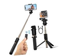 BESTonZON trípode para Selfies Control Remoto de trípode Selfie Stick Palo para es Plegable para es e Stick con Mando a Distancia Teléfono móvil
