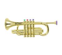 BESTonZON Trompeta de Juguete de Plástico Simulada para Instrumento Musical Seguro y Portátil Regalo Educativo para Desarrollo Musical Infantil