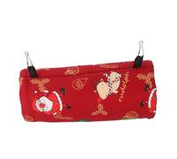 BESTonZON Túnel para Mascotas Pequeñas Diseño Navideño Cama Acogedora y Cálida para Hámsters Conejos y Hurones Refugio de Peluche Suave para Descanso y Fácil Limpieza