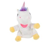 BESTonZON Unicornio de Peluche para Mano Educativo para Marioneta de Mano para Narración y