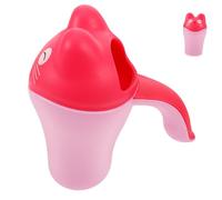 BESTonZON Vaso De Lavado De Cabello Para Bebés Taza De Baño Adorable Con Asa Taza De Champú Para Rosa