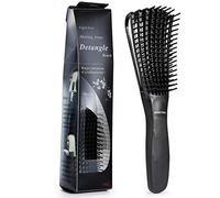 BESTOOL Cepillo de pelo Cepillo alisador de nylon Antiestático del cuero cabelludo Adecuado para cepillos desenredantes suaves (Negro)