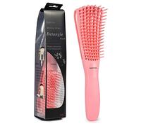BESTOOL Cepillo de pelo, cepillo desenredante para cabello negro natural y rizado (rosa, afro 3/4abc), ideal para cabello húmedo o seco