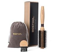 BESTOOL Cepillo para Secar con Secador, Cerdas de Jabalí y Pasadores de Nailon, Cepillo Redondo Profesional para Cabello de Mujeres y Hombres (Barrel 20mm)