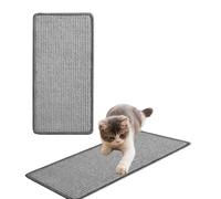 BESTORI Alfombra Rascador para Gatos de Sisal, Adecuado para Puertas de Muebles de sofá, protegiendo alfombras Paredes Estera para Mascotas, Gris, 40 x 60cm