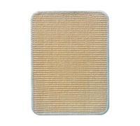 BESTORI Alfombra Rascador para Gatos Sisal Antideslizante Autoadhesivo Horizontal Alfombras Protege Muebles Paredes Puertas Esquina para Gato Interiores, Beige, 30x40cm