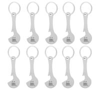 BESTOYARD 10 Unidades Llavero Abridor de Botellas con Ficha para Carrito de Tienda, Acero Inoxidable Ligero y Compacto para Eventos y Adquisiciones