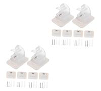 BESTOYARD 12piezas Soporte Adhesivo para Barra De Cortinas Instalación Sin Taladro para Decoración De Interiores y Exteriores
