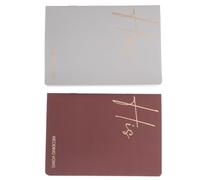 BESTOYARD 2 Piezas Cuaderno de Votos de Boda Elegante 50 Páginas de Papel Offset, Superficie de Escritura Suave para Discursos y Votos Públicos, Recuerdo Romántico Moderno