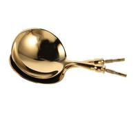 BESTOYARD 2 Piezas de Cabezal de Cucharón Redondo de Acero Inoxidable Dorado, Accesorio Desmontable para Utensilios de Cocina, Fácil de Limpiar y Previene Residuos, Adecuado para Cocinar