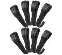 BESTOYARD 20 Clips para Casco de Seguridad para Linterna Frontal, Soporte Ligero de Plástico Instalación Fácil, Accesorios para Faros Delanteros en Cascos de Obra