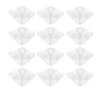 BESTOYARD 20 Unidades Soportes de Ángulo Recto para Mayor Estabilidad de Acrílico Transparente Método de Clip Paquete para Cajas y Paneles Adecuado para Proyectos Diy