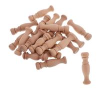 BESTOYARD 20piezas Capital Romana Madera Balaustres para Escaleras Interiores Decoración De Muebles Barandillas De Madera para Restaurantes