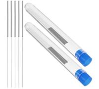 BESTOYARD 25 Unidades Kit de Limpieza de Boquillas para Impresora 3d Agujas de 0.35mm en Aleación de Aluminio y Abs para Mantenimiento y Limpieza