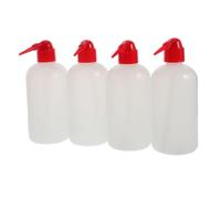 BESTOYARD 4 Piezas Botella de Recarga para Lámpara de Aceite 500ml con | Plástico Blanco, Marcas Visibles de Medición, Llenado Controlado, para Lámparas de Mecha y Camping