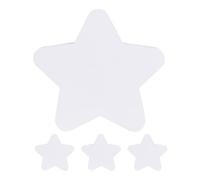 BESTOYARD 4piezas Tablero De Lienzo Forma De Estrella Panel De Pintura De Algodón Suave Para Pintura Al Óleo y Acrílica Lienzos Para Artistas