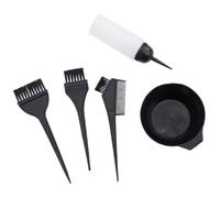 BESTOYARD 5 Juegos Juego de Teñido Cuenco para Teñir el Cabello de Plástico Negro 120ml Reutilizable y Lavable para DIY y Peluquería Profesional