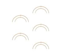BESTOYARD 5 Pares Soporte Móvil de Bambú para Cuna, Estructura Curva DIY | Marco de Bambú, Superficie Lisa sin Astillas, Apoyo Estable Portátil, para Guardería Interior y Campanillas
