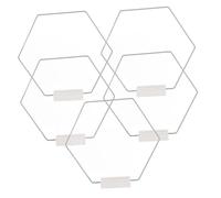 BESTOYARD 5juegos Aros De Metal con Base para Decoración De Mesas Marcos para Ramo De Flores Accesorios De Boda y Soporte para Aros De Soñar Decoración Floral para Eventos