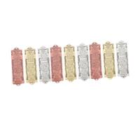 BESTOYARD 9piezas Mezuzah De Retro Escritura Artística y Diseño para Decoración del Hogar Mezuzah Sagrada Bordes Redondeados y Superficie Lisa Religioso Judío