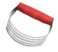BESTOYARD Batidora Manual Borde Cortante Recto de Masa y Crema de Acero Inoxidable para Mezclar y Cortar, Utensilio de Repostería Adecuado para Uso en Casa