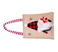 BESTOYARD Bolsa de Regalos Navideños de Lino Diseño Adorable y Nariz 3d, Adecuado para Envolver Dulces y Pequeños Detalles en Navidad