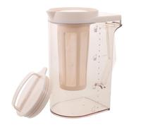 BESTOYARD Cafetera de Infusión Fría, 1,6 L/54 Oz. Infusor de Té de Plástico con Boca Ancha Y Asa, Cafetera de Café Helado a Prueba de Fugas para La Puerta Del Frigorífico.