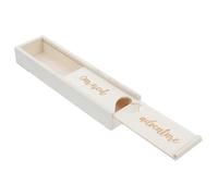 BESTOYARD Caja de Madera de Color Claro para Guardar Prueba de Embarazo y Recuerdos Pequeños con Diseño Único para Anuncio de Embarazo y Baby Showers