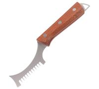 BESTOYARD Cortador de Tiras de Cebolla de Acero Inoxidable y Dientes Uniformes con Mango de Madera Sólido, Diseño Ergonómico para Desayuno y Guarniciones
