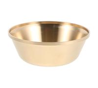 BESTOYARD Cuenco Decorativo y Función de Purificación de Cobre Dorado Diseño Tibetano para Tranquilidad para Rituales Espirituales y Meditación Budista